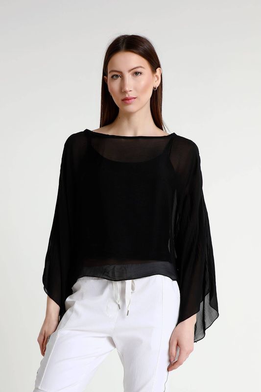 Sofita Silk Cropped Top