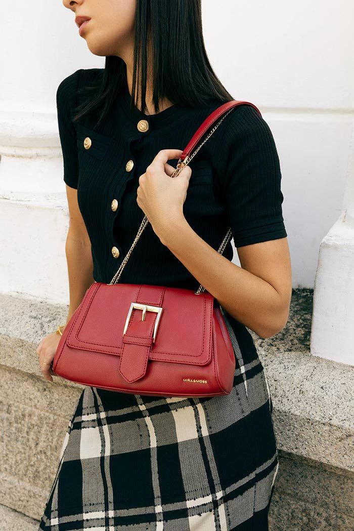 Mira &amp; Moss Adrienne Crossbody - Garnet Red