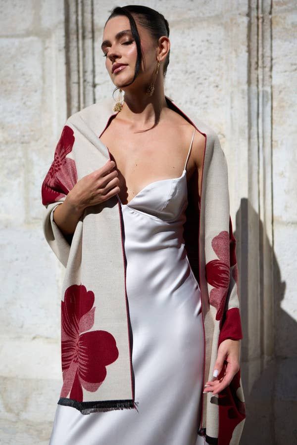 Reversible Restaurant Wrap Red/Cream