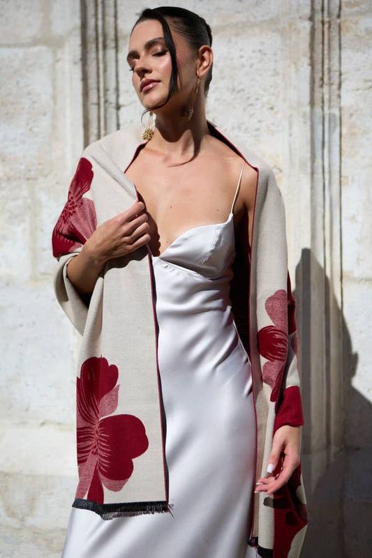 Reversible Restaurant Wrap Red/Cream