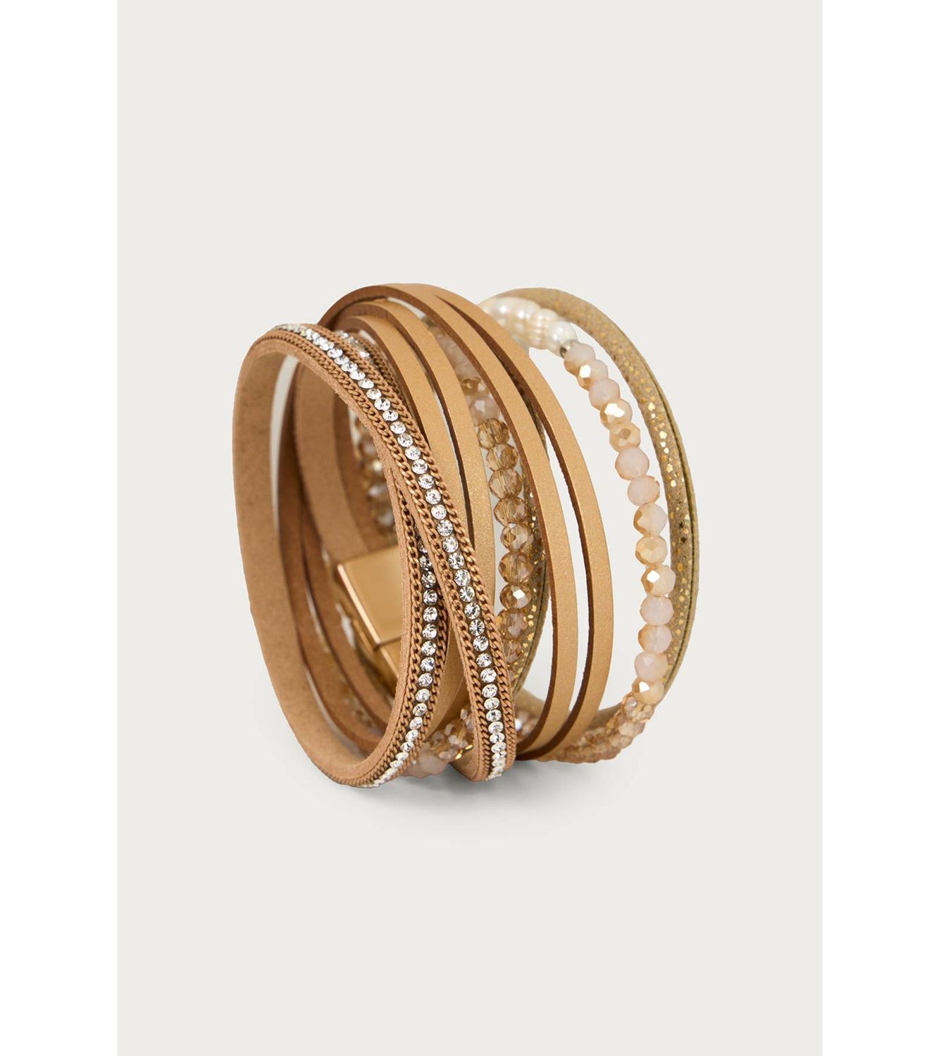 Serilda Wrapped Bracelet, Color: Gold