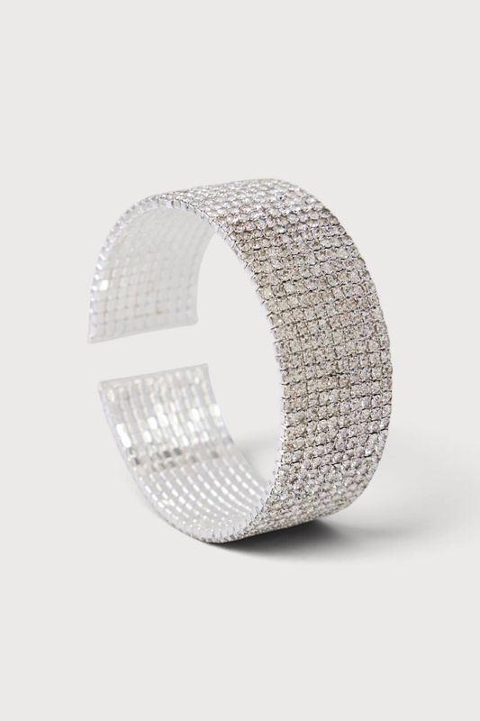Solid Crystal Cuff Bracelet