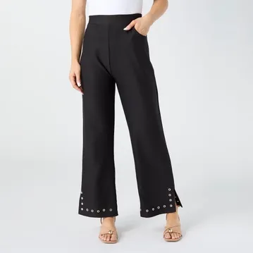 COCO + CARMEN Georgie Wide Leg Ankle with Grommet Detail