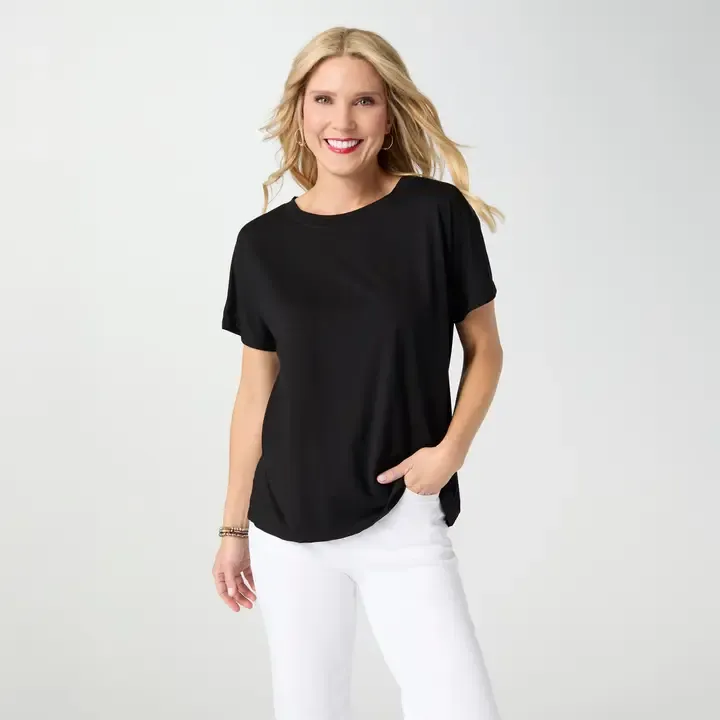 COCO + CARMEN Soft Landing Dolman Short Sleeve Top