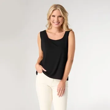 Soft Landing Tank, Color: Black, Size: XS