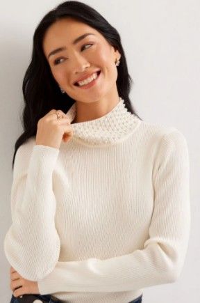 Karen Kane Pearl Turtleneck Sweater