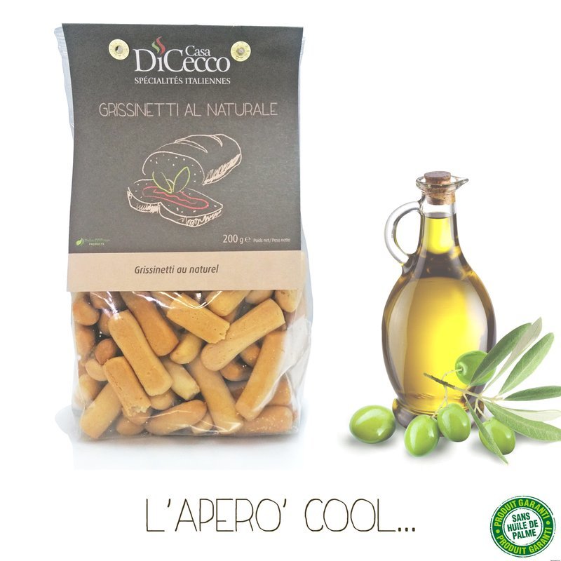 Grissinetti Au Naturel (à L&#39;huile D&#39;olive Extra Vierge)