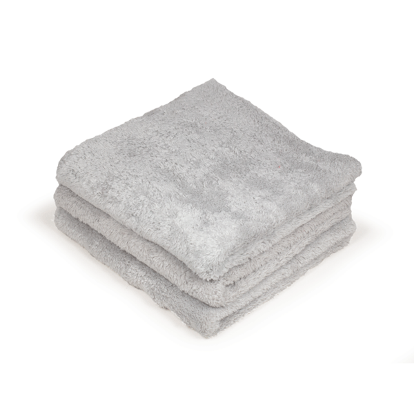 Double Plush Edgeless Towel Microfiber GRAY 500 gsm