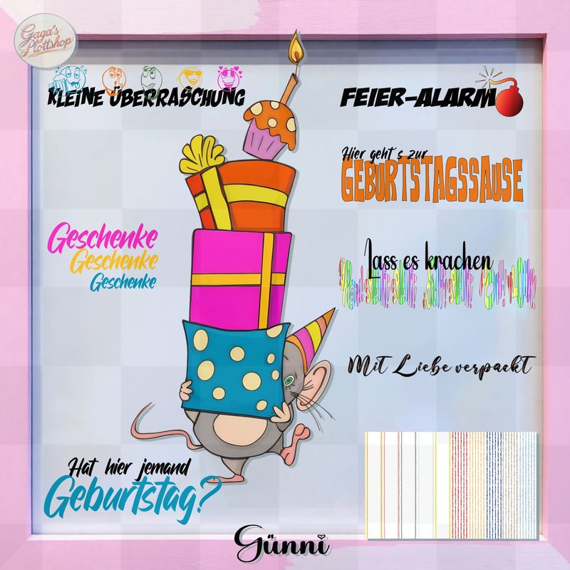 Geburtstagsmaus "Günni"