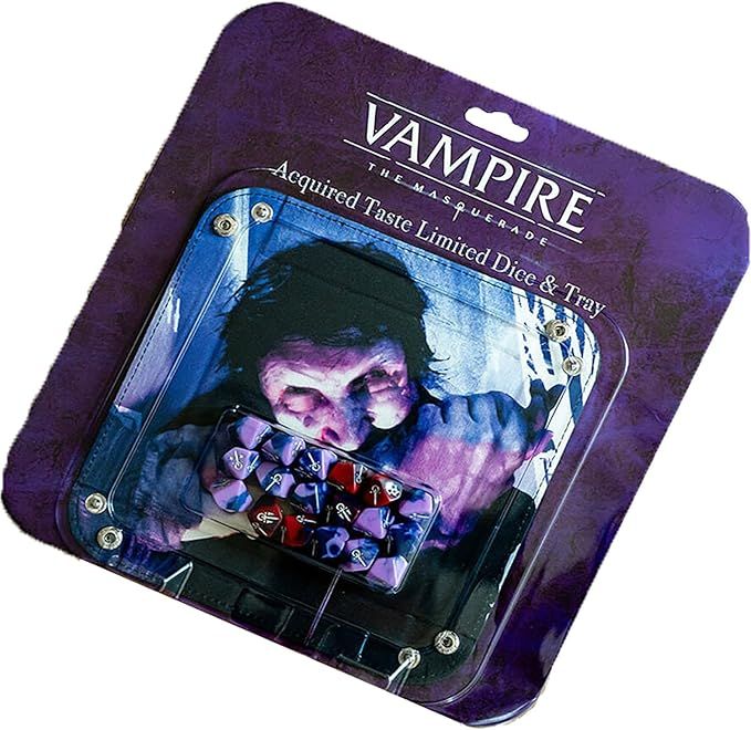 Vampire the Masquerade - RPG - Acquired Taste Limited Dice &amp; Tray