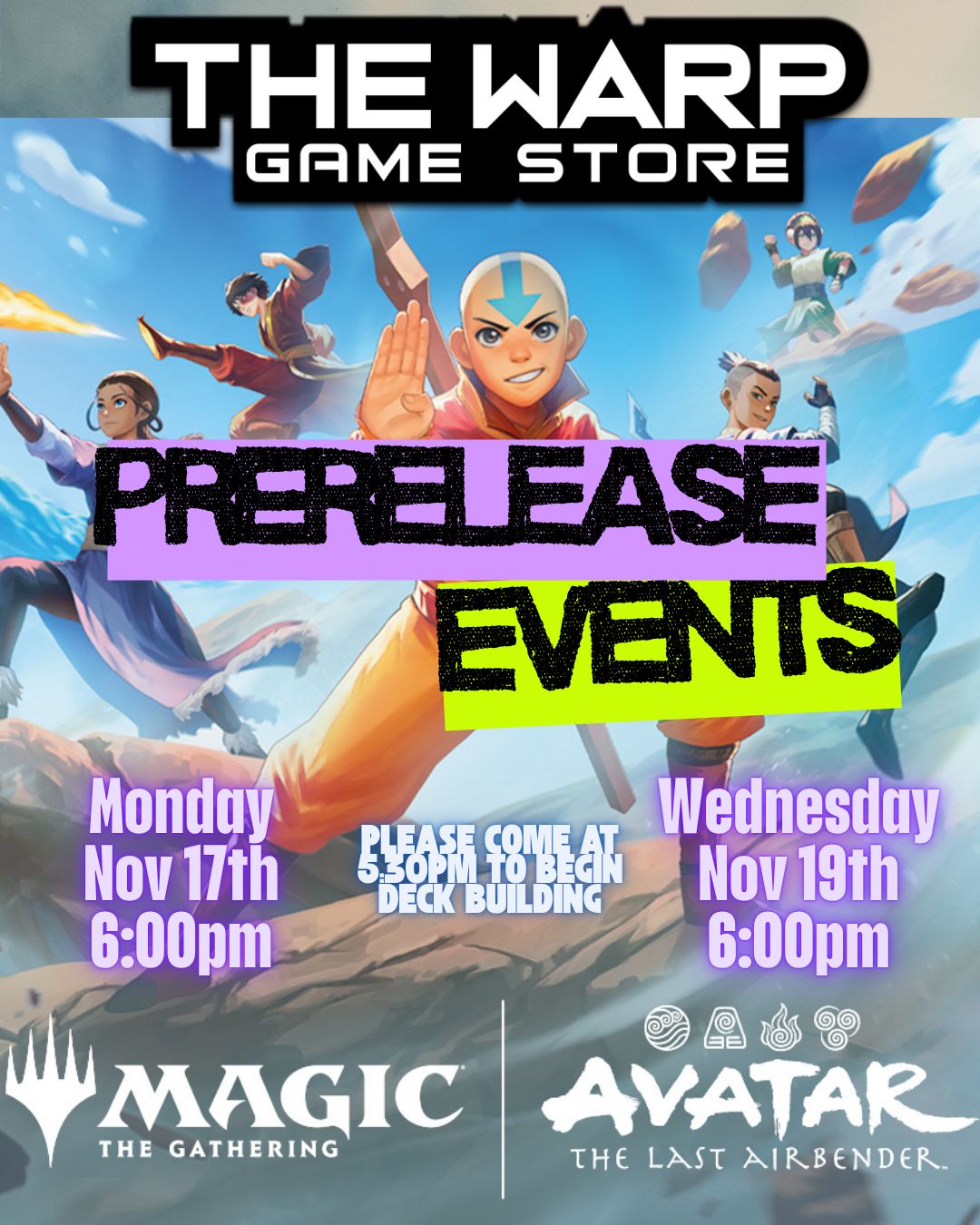 MTG Avatar Prerelease - Monday, Nov 17th - 6:00pm