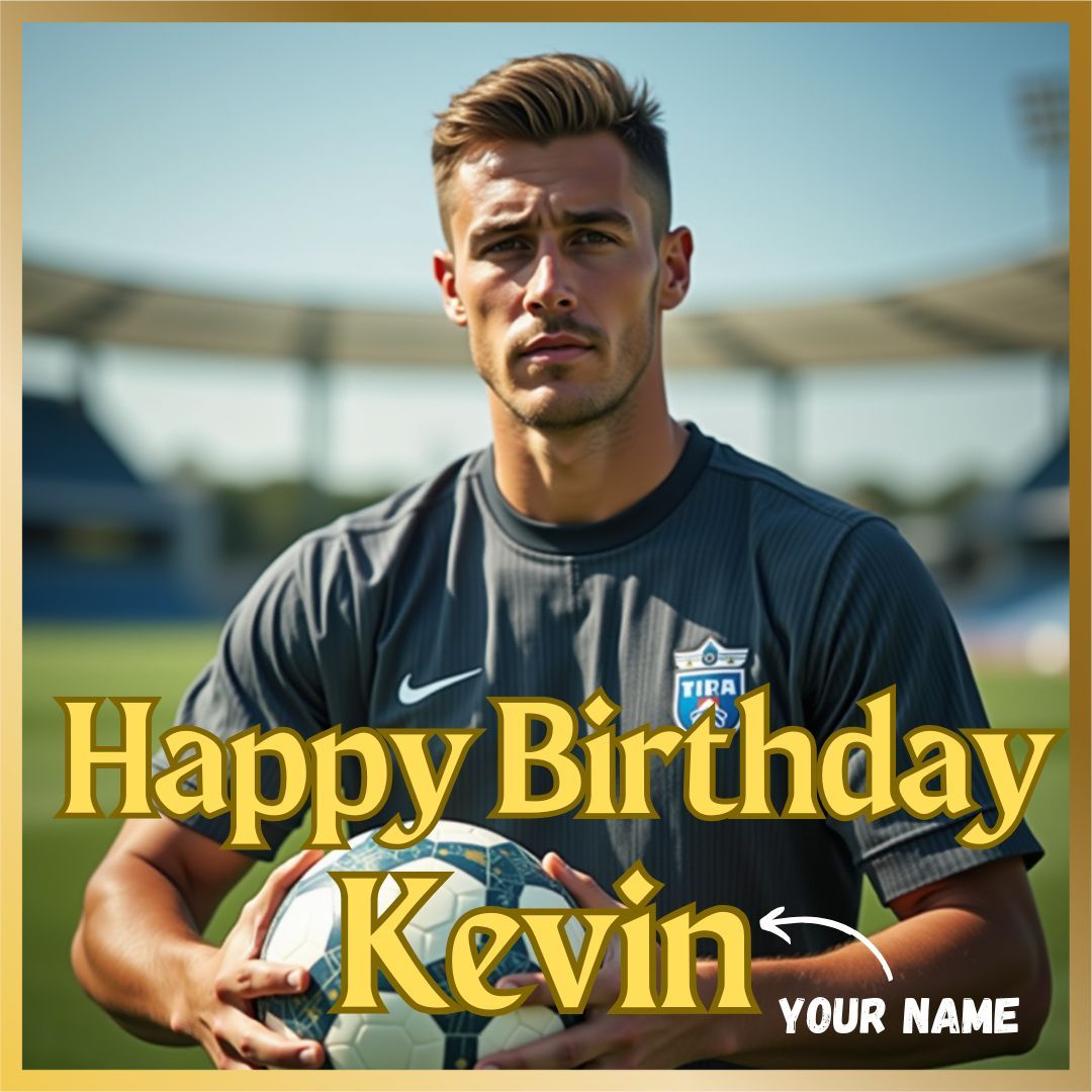 Soccer Player Personalised Talking Card (Realistic)