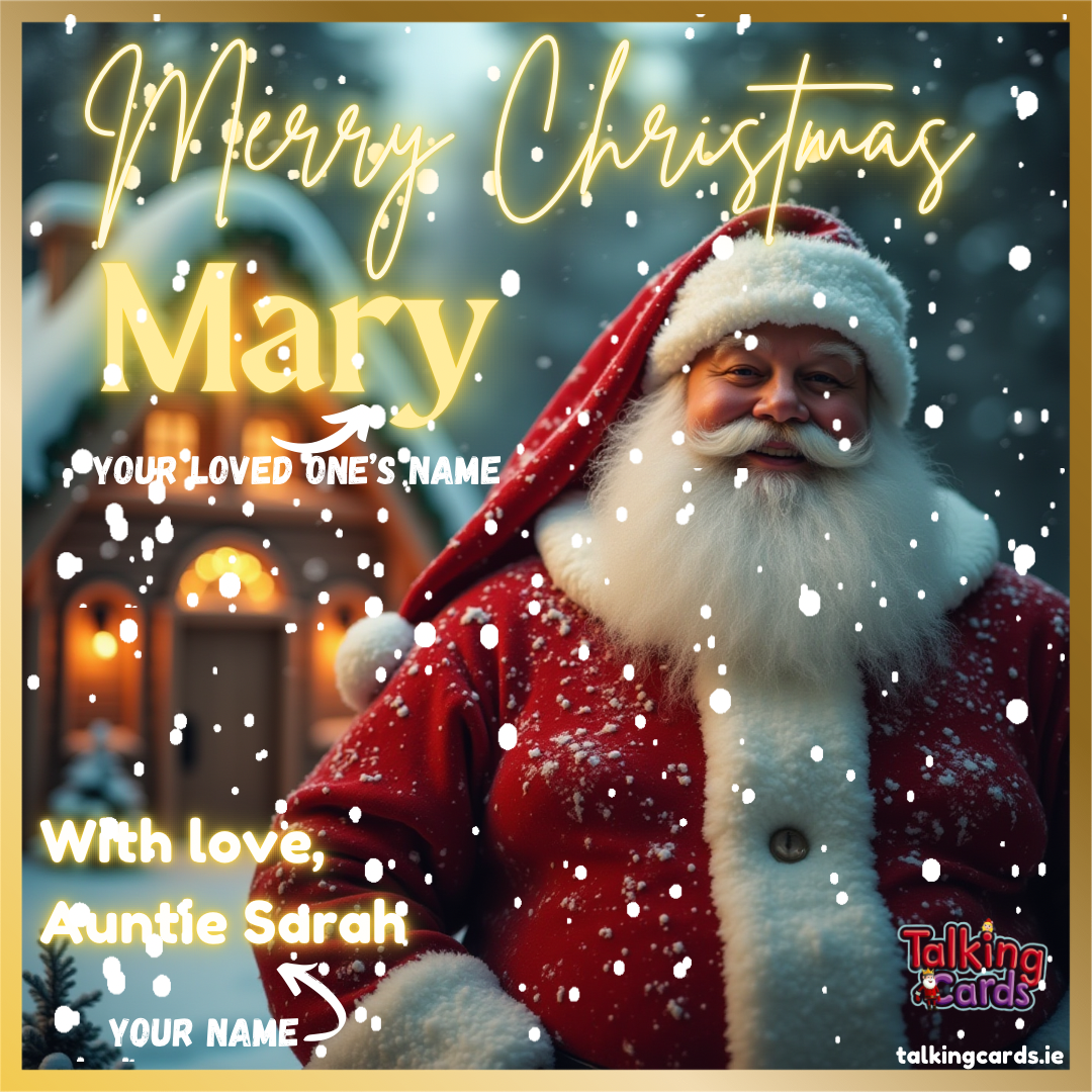 Santa’s Classic Personalised Talking Card