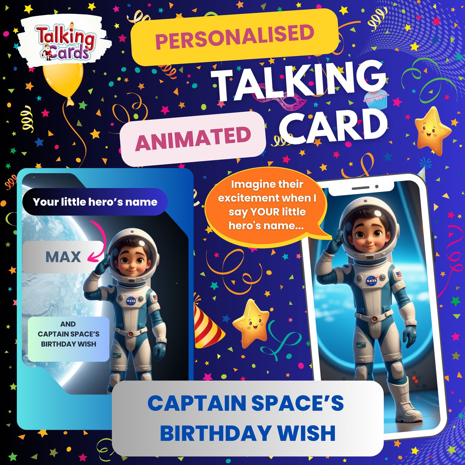 Captain Space Birthday Wish