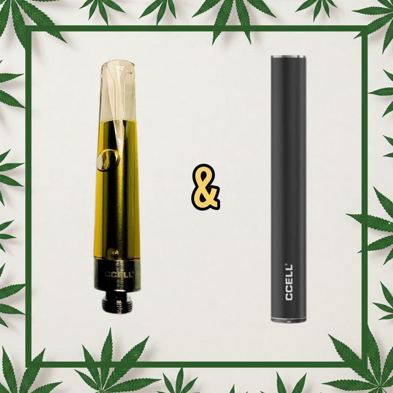THCP Vape Cartridge + CCELL Battery