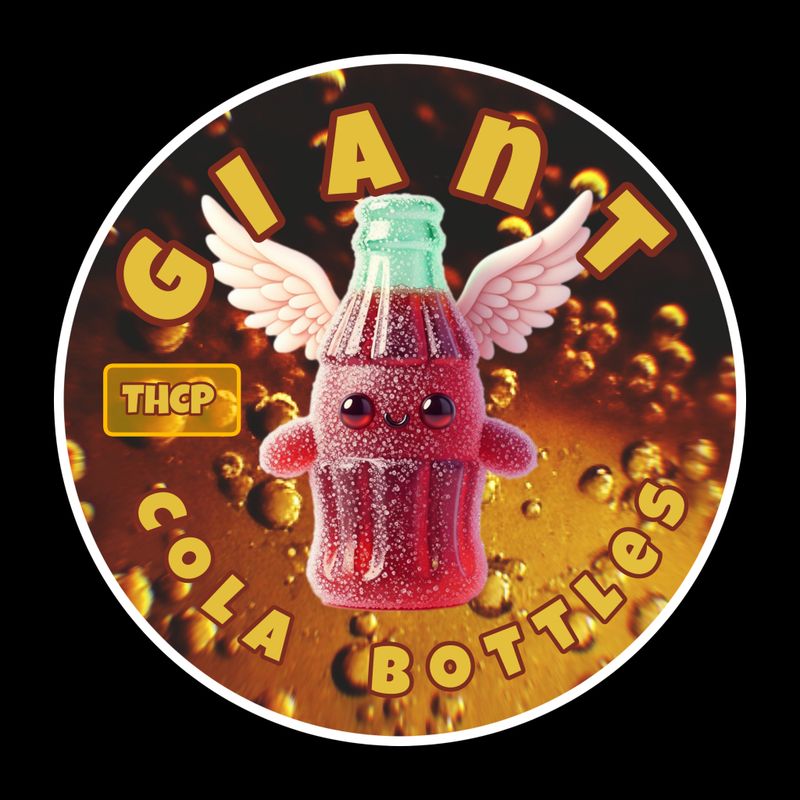 Giant Sour Cola Bottle Gummies