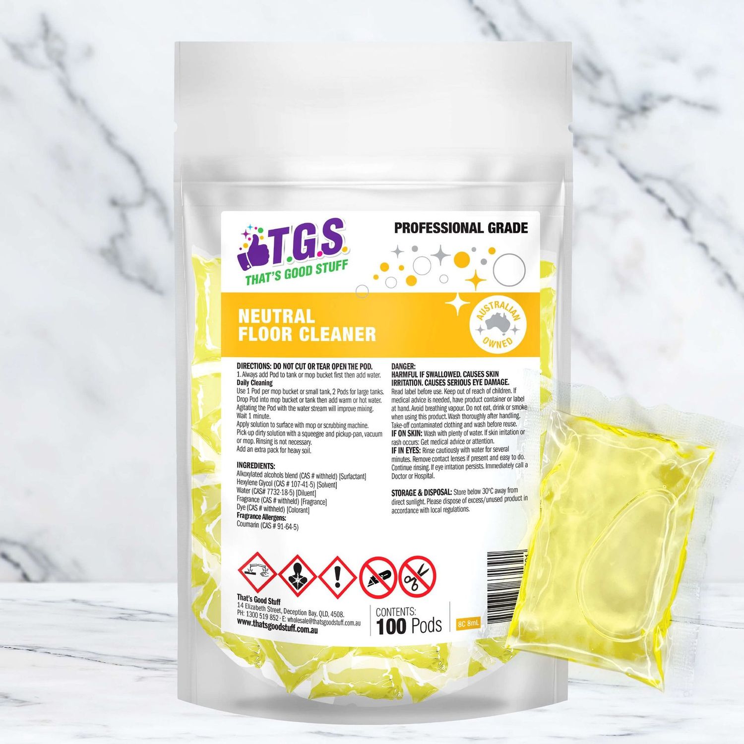 Neutral Floor Cleaner Single Use Pods