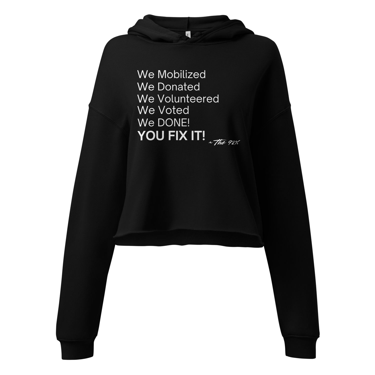 "You Fix It" Crop Hoodie (3 Colors)