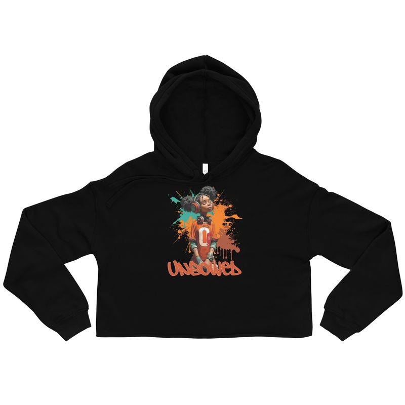"UNBOWED" Crop Hoodie
