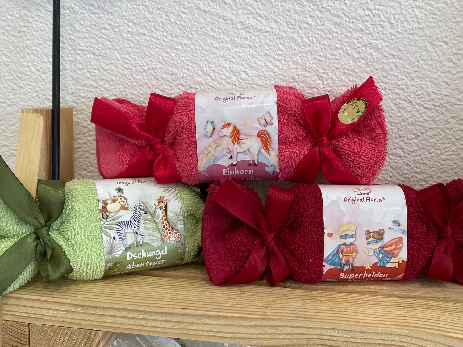 Seife mit Waschlappen