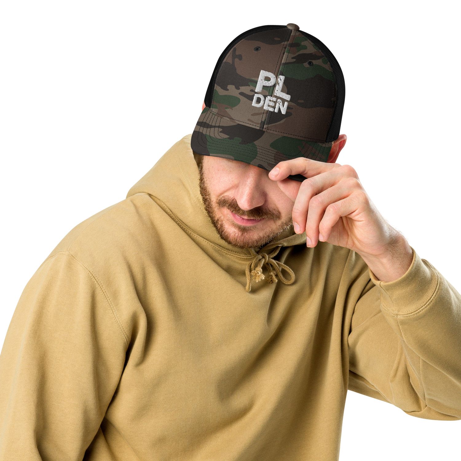 PL Den Logo Camo Hat