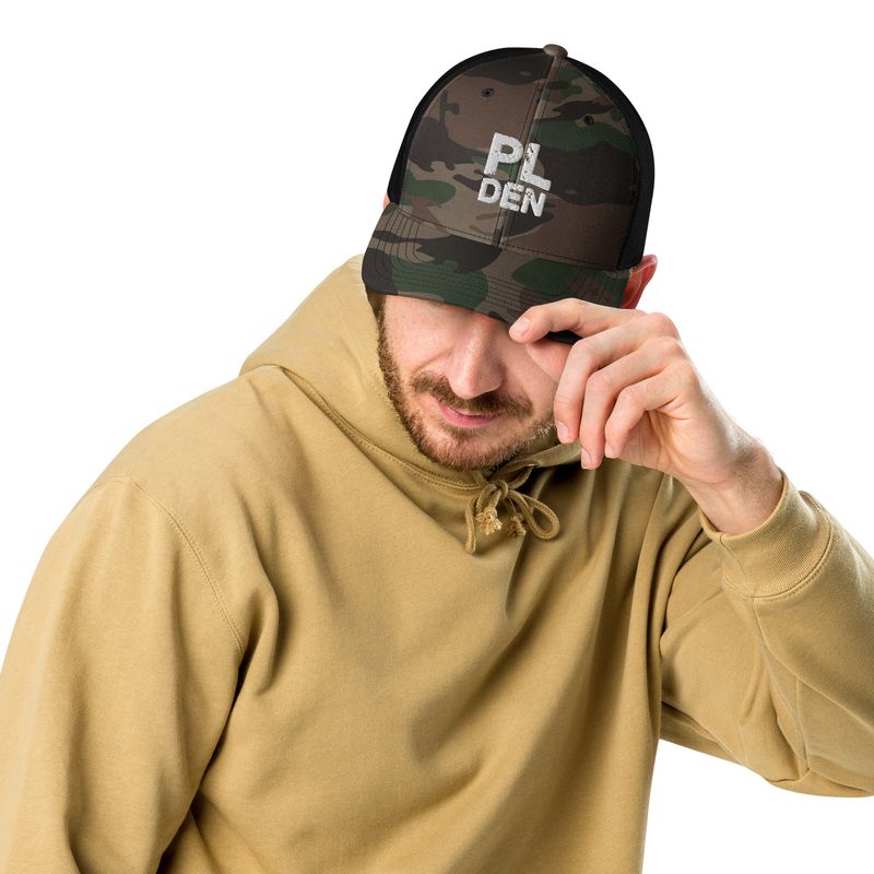 PL Den Logo Camo Hat