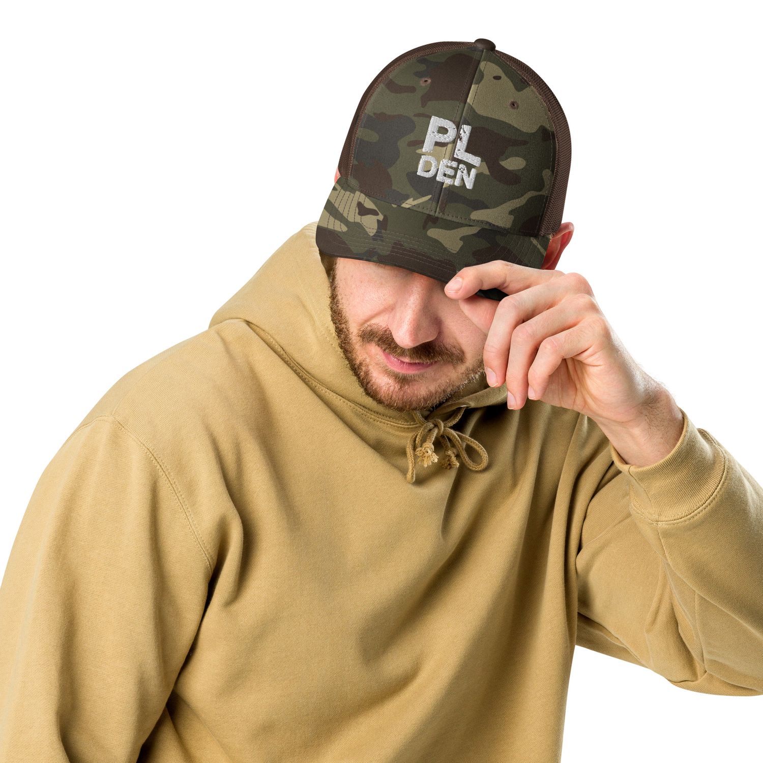 PL Den Logo Camo Hat