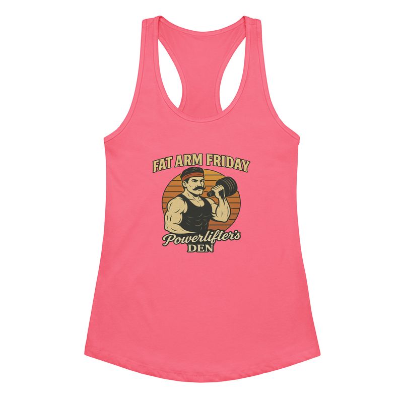 Women’s Fat Arm Friday Retro Tank Top