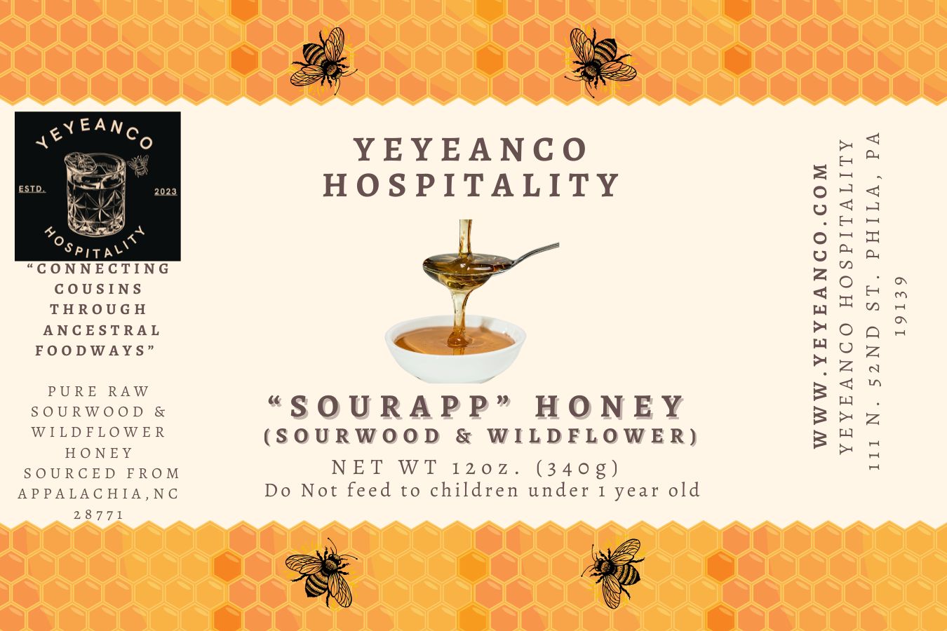 &quot;Sour App&quot; Honey (Sourwood &amp; Wildflower Blend)