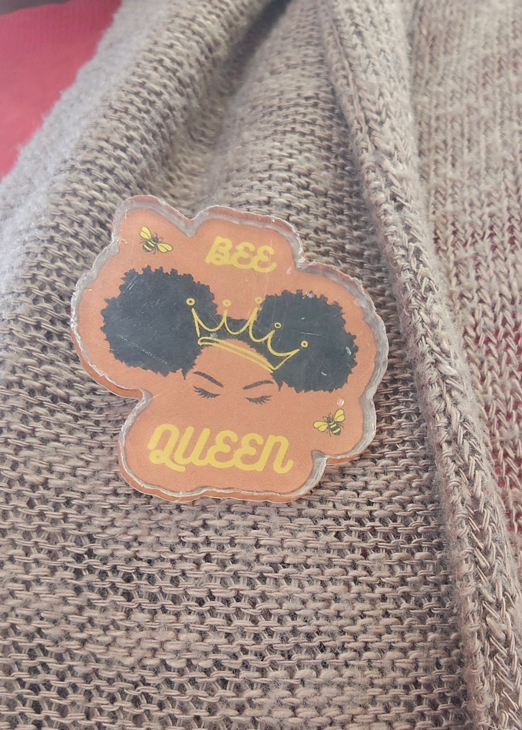 Bee Queen Enamel Pin
