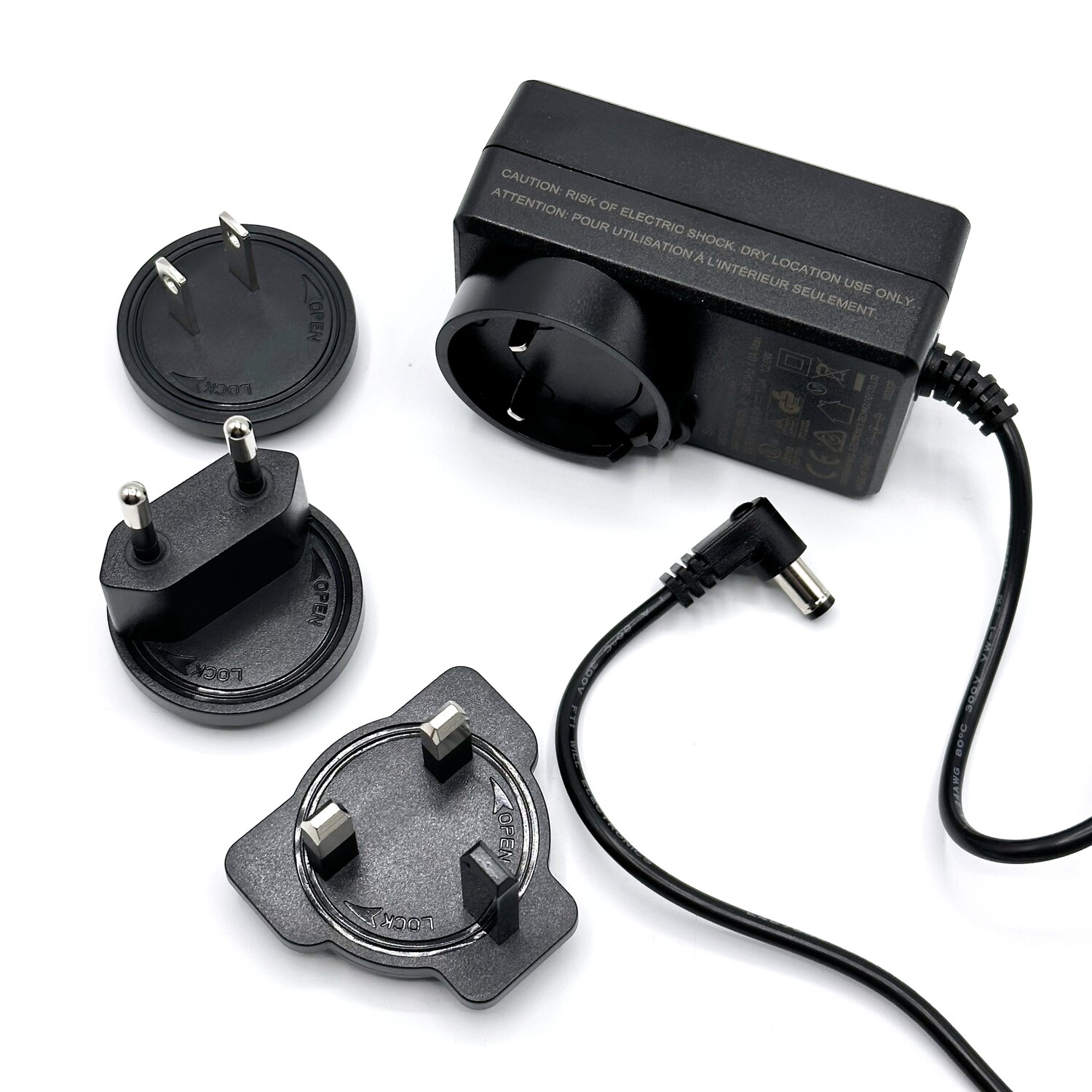 12V Power Adapter with Interchangeable Heads