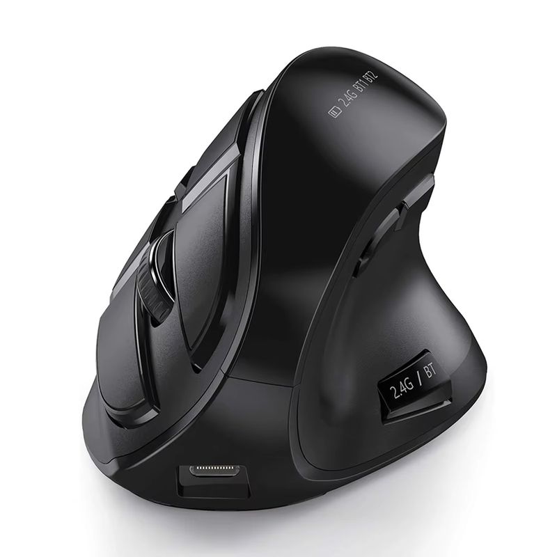 Souris ergonomique écran Led, rechargeable, Bluetooth/Usb