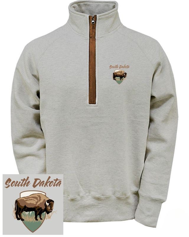 Marlow 1/2 Zip Buffalo Oatmeal