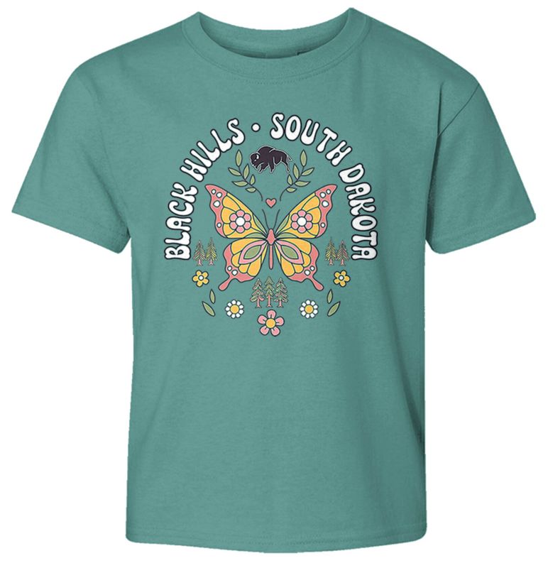 Youth Attentive Butterflies Trees Tshirt
