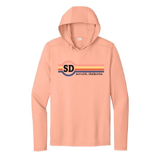 Coral w/Two Letter Stripe SD/South Dakota