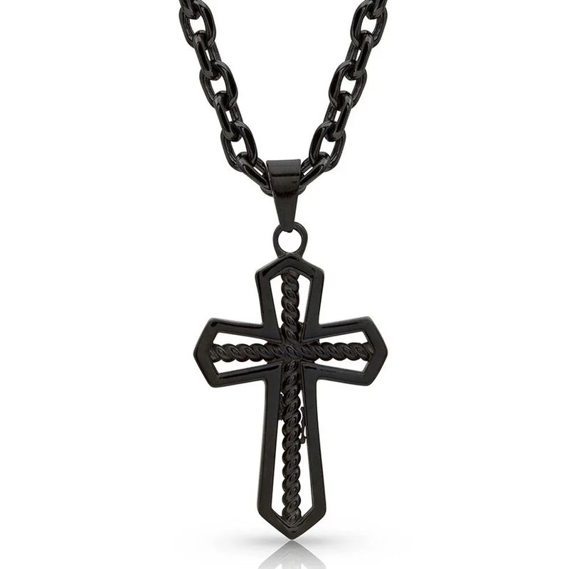 Through the Darkest Night Cross Necklace NC4025