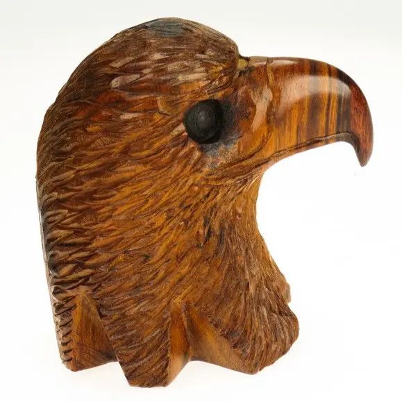 Eagle Head Ironwood Carving