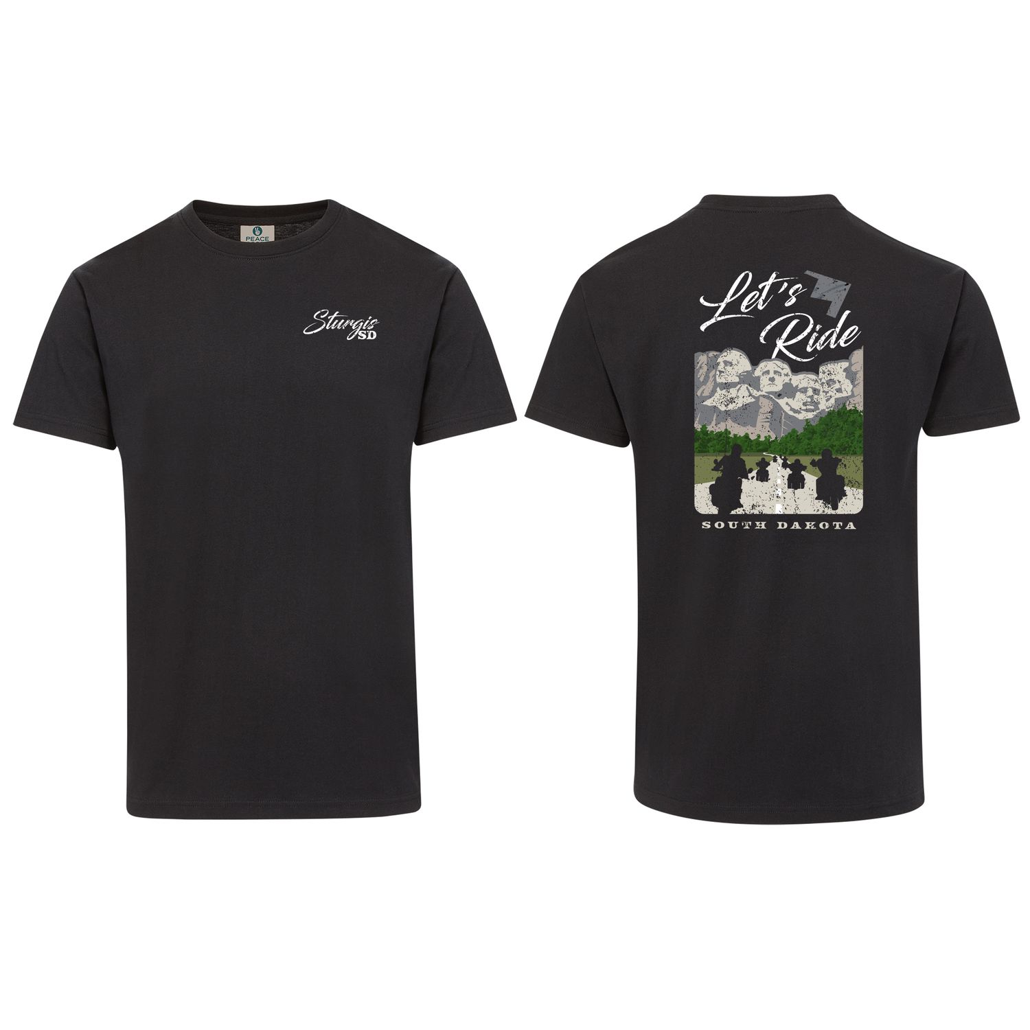 SS Lets Ride Peace Goods Tee Blk