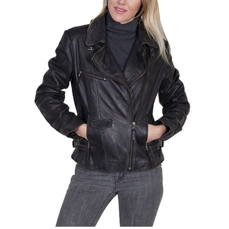 Leather Motorcycle Jacket L333 229