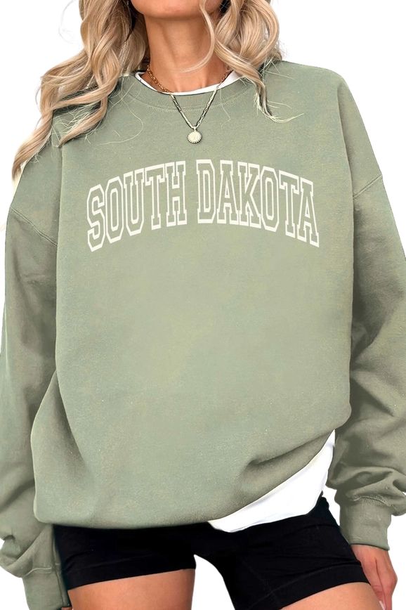 Sd Puff Graphic Sweatshirt Sage