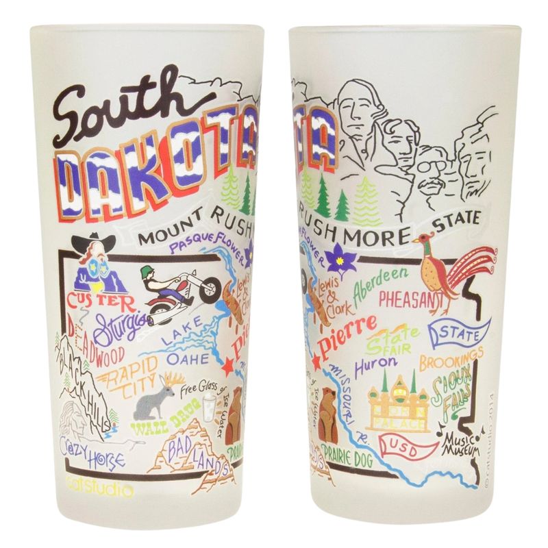 South Dakota Glass 2 pk