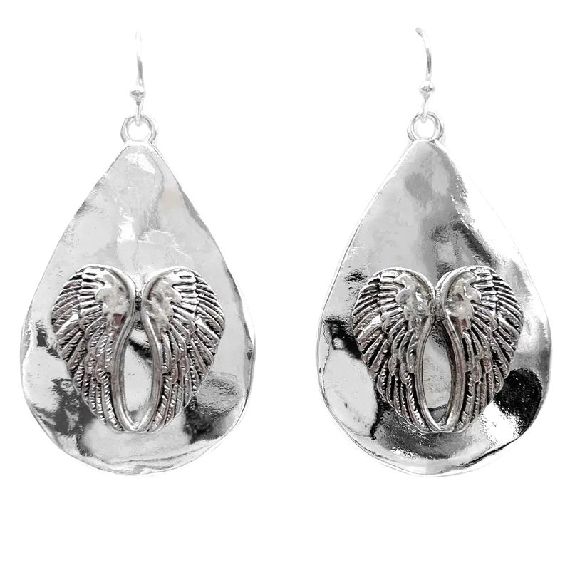 Angel Wings Teardrop Dangle Ear