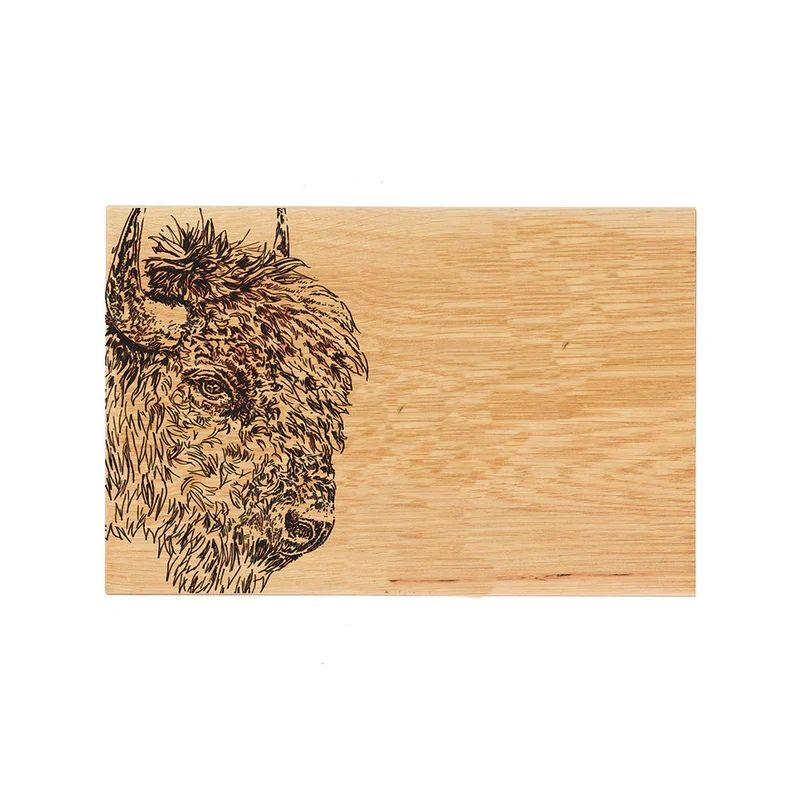 Oak Serving Board Bison 30 cm