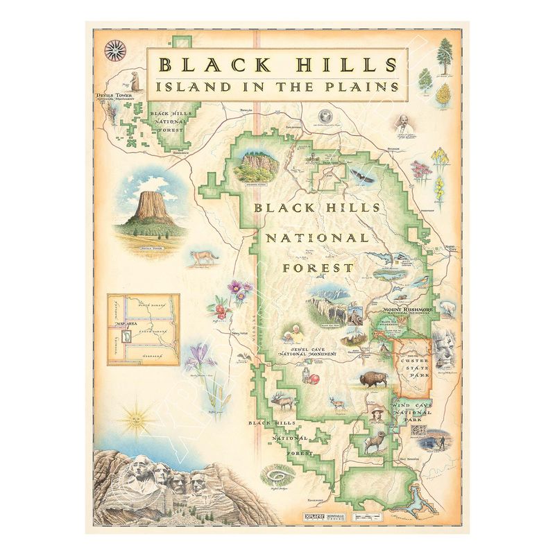Black Hills NF Map