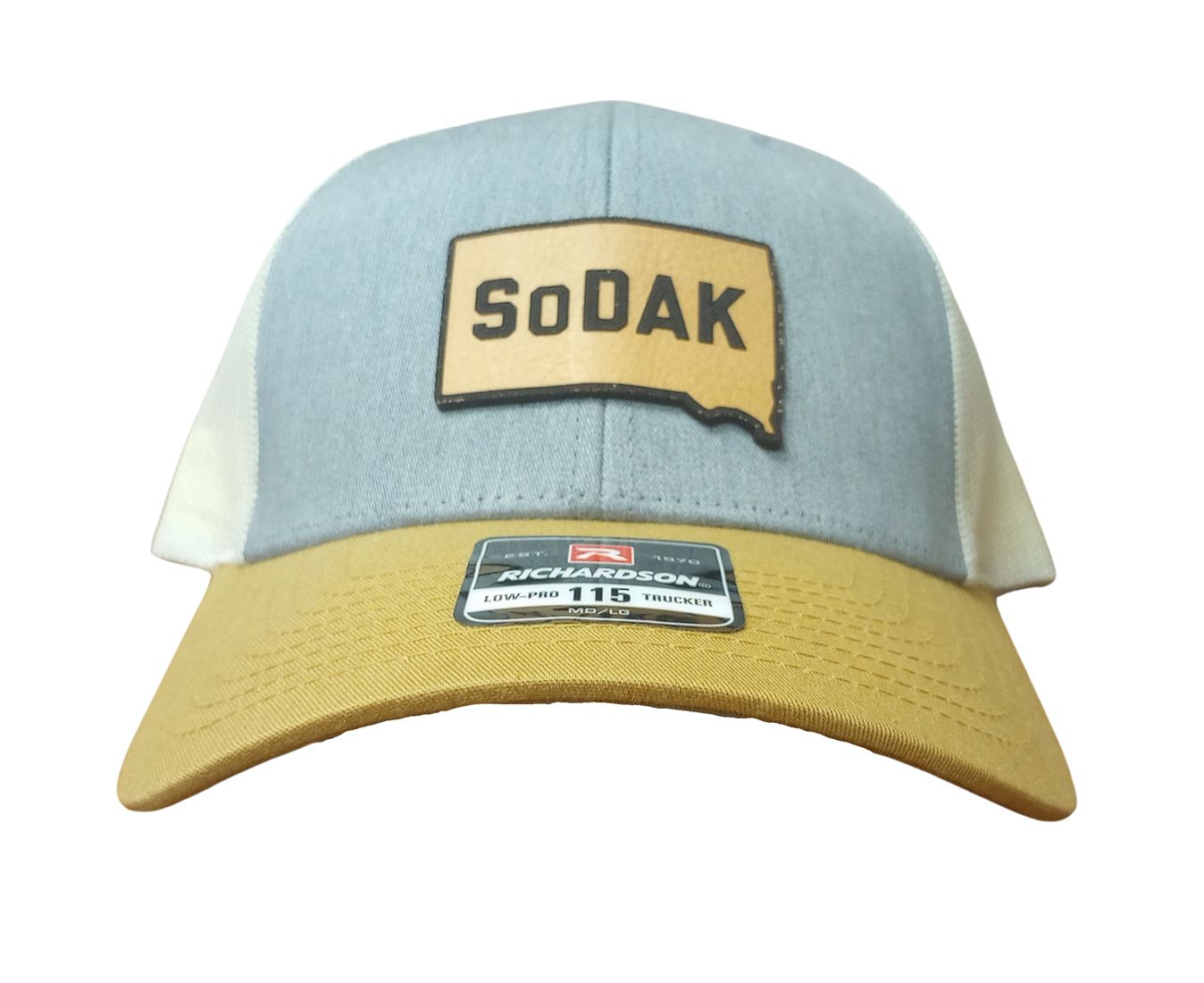 SoDak Leather Patch Snapback-Birch/Cream