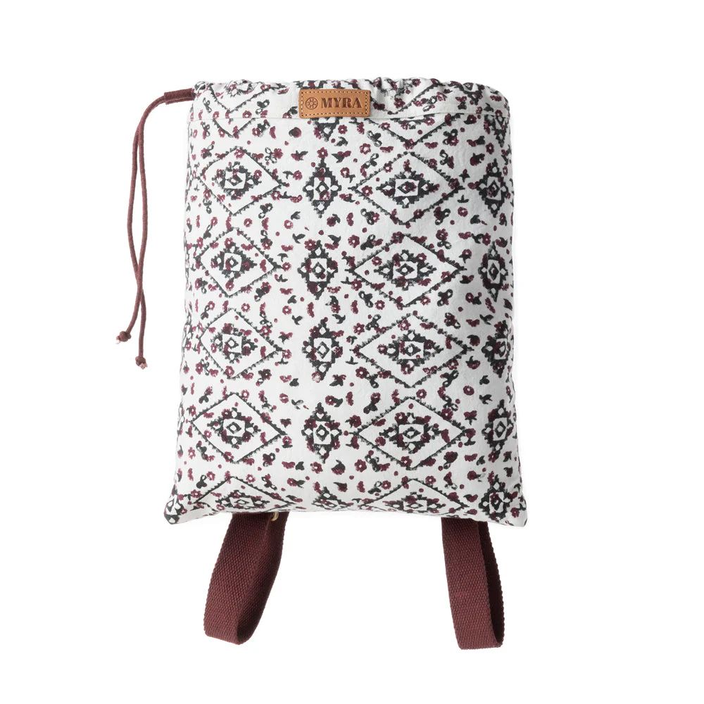 Mesa Rouge Canvas Backpack Sundown White