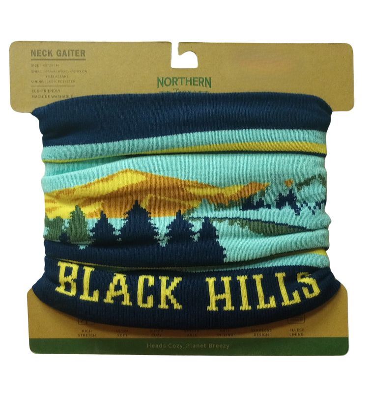 NECK WARMER MTNS TREES Black Hills