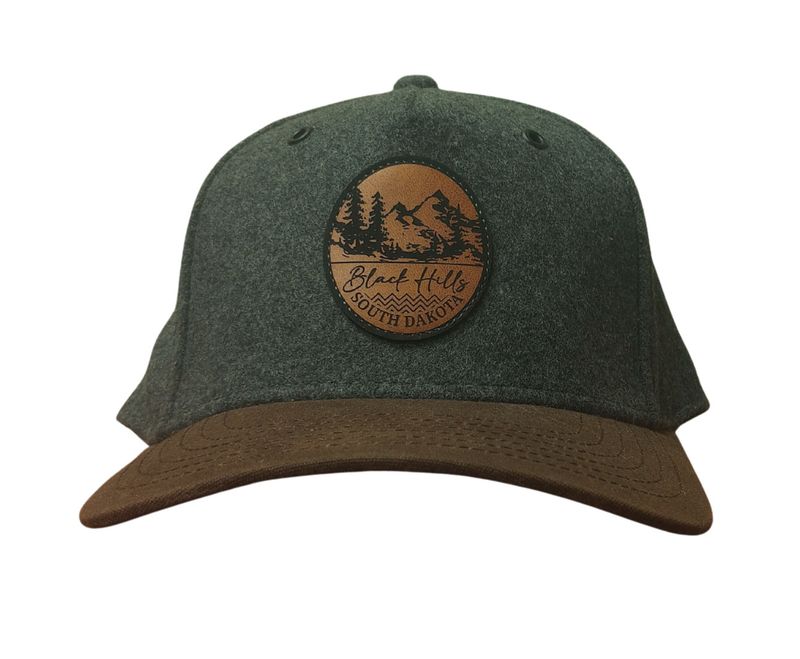Grey/Brown Wool WCUT w/Oval Blk Hills SD Cap