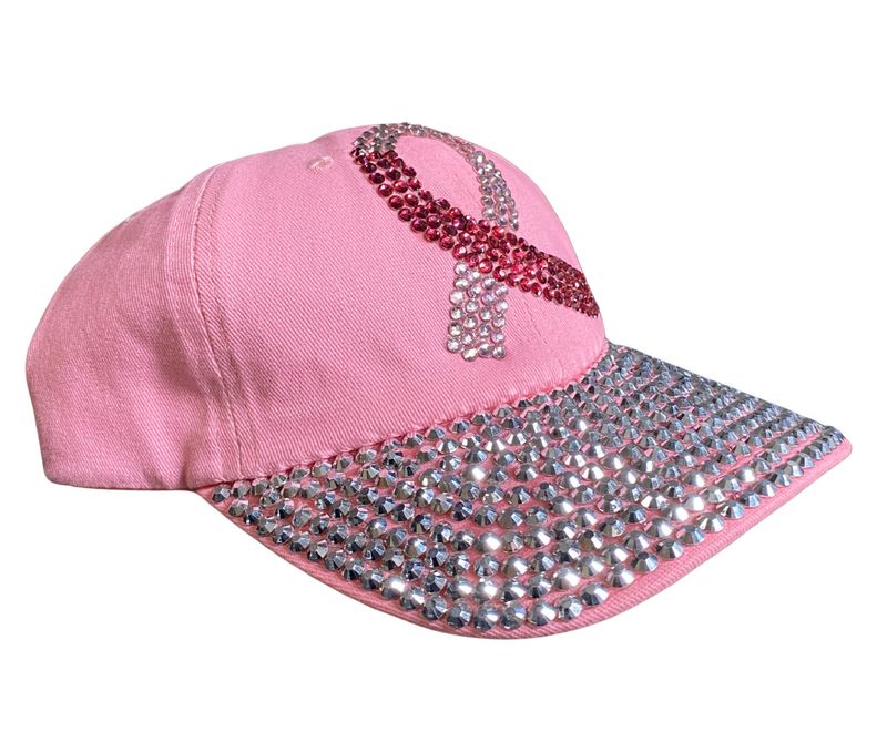 Bling Ribbon Pink Hat