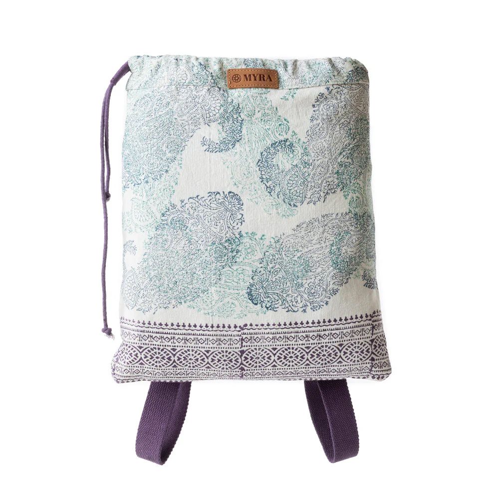 Pastel Petals Canvas Backpack Lavender Bloom